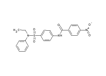 N-(4-{[ethyl(phenyl)amino]sulfonyl}phenyl)-4-nitrobenzamide