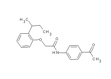 N-(4-acetylphenyl)-2-(2-sec-butylphenoxy)acetamide