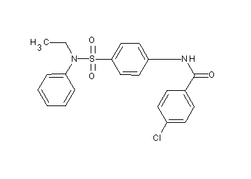 4-chloro-N-(4-{[ethyl(phenyl)amino]sulfonyl}phenyl)benzamide