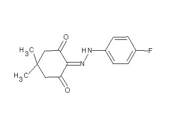 2-[(4-fluorophenyl)hydrazono]-5,5-dimethyl-1,3-cyclohexanedione