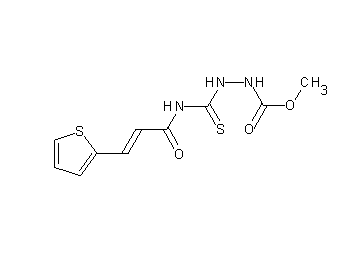 methyl 2-({[3-(2-thienyl)acryloyl]amino}carbonothioyl)hydrazinecarboxylate