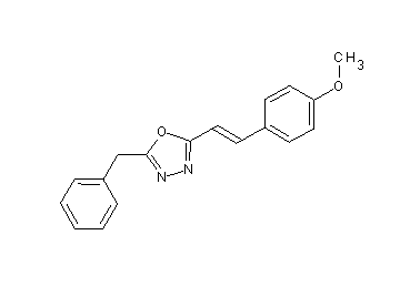 2-benzyl-5-[2-(4-methoxyphenyl)vinyl]-1,3,4-oxadiazole