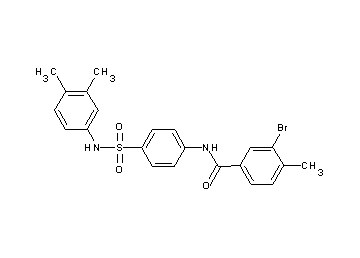 3-bromo-N-(4-{[(3,4-dimethylphenyl)amino]sulfonyl}phenyl)-4-methylbenzamide