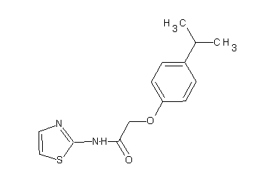 2-(4-isopropylphenoxy)-N-1,3-thiazol-2-ylacetamide