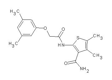 2-{[(3,5-dimethylphenoxy)acetyl]amino}-4,5-dimethyl-3-thiophenecarboxamide