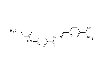 N-(4-{[2-(4-isopropylbenzylidene)hydrazino]carbonyl}phenyl)butanamide