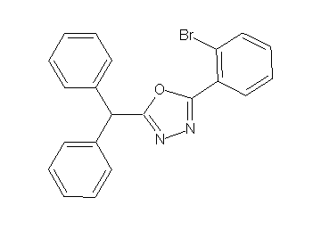 2-(2-bromophenyl)-5-(diphenylmethyl)-1,3,4-oxadiazole