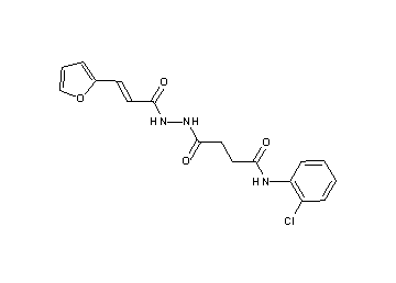 N-(2-chlorophenyl)-4-{2-[3-(2-furyl)acryloyl]hydrazino}-4-oxobutanamide