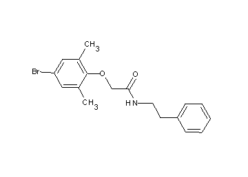 2-(4-bromo-2,6-dimethylphenoxy)-N-(2-phenylethyl)acetamide