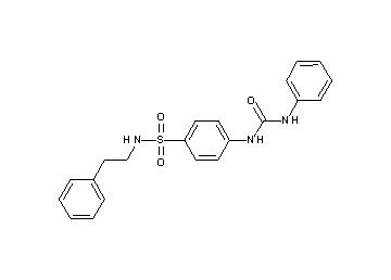 4-[(anilinocarbonyl)amino]-N-(2-phenylethyl)benzenesulfonamide