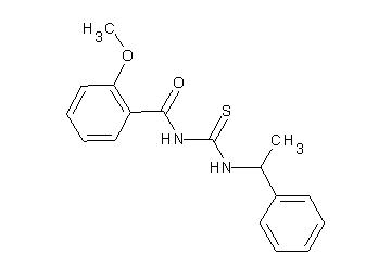 2-methoxy-N-{[(1-phenylethyl)amino]carbonothioyl}benzamide