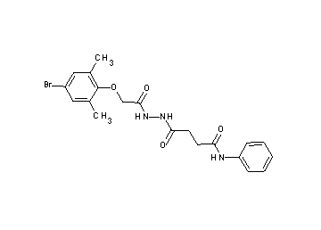 4-{2-[(4-bromo-2,6-dimethylphenoxy)acetyl]hydrazino}-4-oxo-N-phenylbutanamide