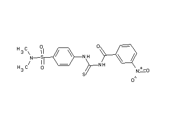 N-[({4-[(dimethylamino)sulfonyl]phenyl}amino)carbonothioyl]-3-nitrobenzamide