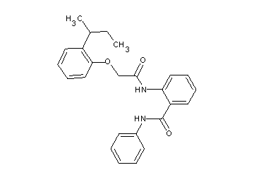 2-{[(2-sec-butylphenoxy)acetyl]amino}-N-phenylbenzamide