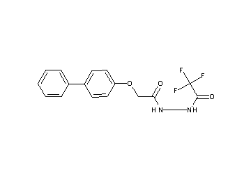 N'-[(4-biphenylyloxy)acetyl]-2,2,2-trifluoroacetohydrazide