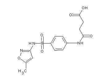 4-[(4-{[(5-methyl-3-isoxazolyl)amino]sulfonyl}phenyl)amino]-4-oxobutanoic acid