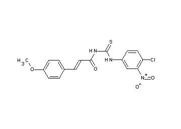 N-{[(4-chloro-3-nitrophenyl)amino]carbonothioyl}-3-(4-methoxyphenyl)acrylamide