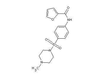 N-{4-[(4-methyl-1-piperazinyl)sulfonyl]phenyl}-2-furamide