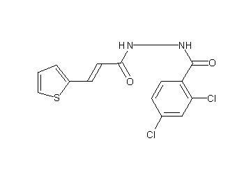 2,4-dichloro-N'-[3-(2-thienyl)acryloyl]benzohydrazide