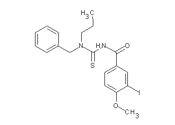 N-{[benzyl(propyl)amino]carbonothioyl}-3-iodo-4-methoxybenzamide