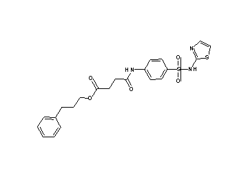 3-phenylpropyl 4-oxo-4-({4-[(1,3-thiazol-2-ylamino)sulfonyl]phenyl}amino)butanoate