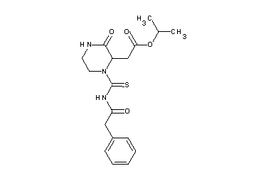 isopropyl (3-oxo-1-{[(phenylacetyl)amino]carbonothioyl}-2-piperazinyl)acetate