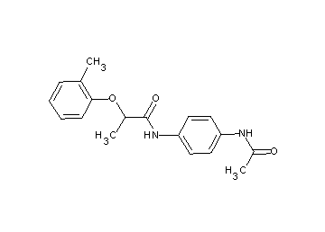 N-[4-(acetylamino)phenyl]-2-(2-methylphenoxy)propanamide