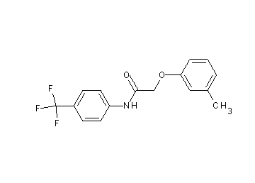 2-(3-methylphenoxy)-N-[4-(trifluoromethyl)phenyl]acetamide