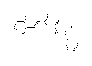 3-(2-chlorophenyl)-N-{[(1-phenylethyl)amino]carbonothioyl}acrylamide