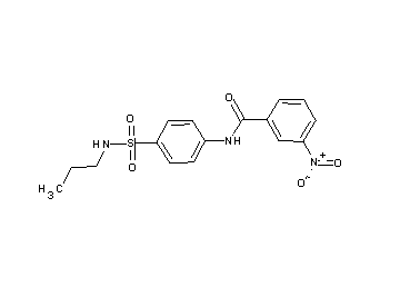 3-nitro-N-{4-[(propylamino)sulfonyl]phenyl}benzamide