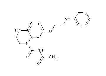 2-phenoxyethyl {1-[(acetylamino)carbonothioyl]-3-oxo-2-piperazinyl}acetate