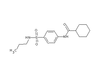 N-{4-[(propylamino)sulfonyl]phenyl}cyclohexanecarboxamide