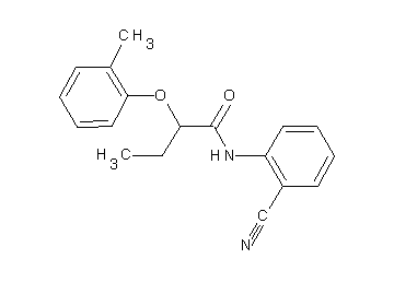 N-(2-cyanophenyl)-2-(2-methylphenoxy)butanamide