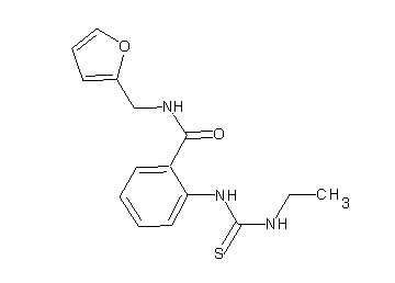 2-{[(ethylamino)carbonothioyl]amino}-N-(2-furylmethyl)benzamide