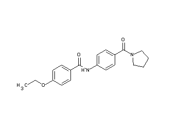 4-ethoxy-N-[4-(1-pyrrolidinylcarbonyl)phenyl]benzamide