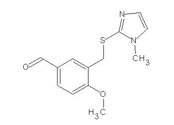 4-methoxy-3-{[(1-methyl-1H-imidazol-2-yl)sulfanyl]methyl}benzaldehyde