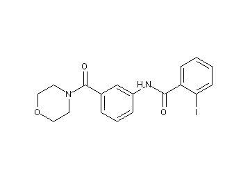 2-iodo-N-[3-(4-morpholinylcarbonyl)phenyl]benzamide