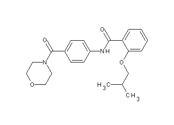 2-isobutoxy-N-[4-(4-morpholinylcarbonyl)phenyl]benzamide