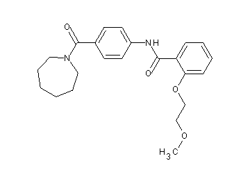 N-[4-(1-azepanylcarbonyl)phenyl]-2-(2-methoxyethoxy)benzamide