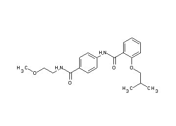 2-isobutoxy-N-(4-{[(2-methoxyethyl)amino]carbonyl}phenyl)benzamide