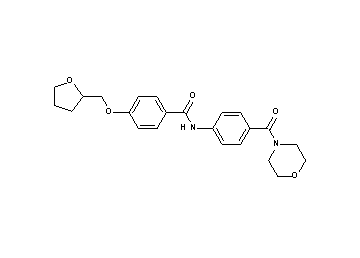 N-[4-(4-morpholinylcarbonyl)phenyl]-4-(tetrahydro-2-furanylmethoxy)benzamide