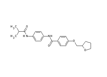 N-[4-(isobutyrylamino)phenyl]-4-(tetrahydro-2-furanylmethoxy)benzamide