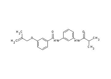 N-[3-(isobutyrylamino)phenyl]-3-[(2-methyl-2-propen-1-yl)oxy]benzamide