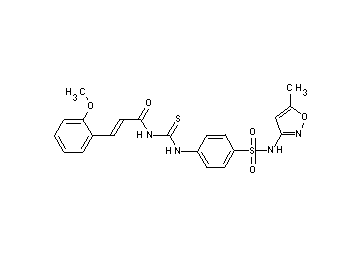 3-(2-methoxyphenyl)-N-{[(4-{[(5-methyl-3-isoxazolyl)amino]sulfonyl}phenyl)amino]carbonothioyl}acrylamide