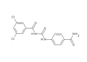 N-({[4-(aminocarbonyl)phenyl]amino}carbonothioyl)-3,5-dichlorobenzamide