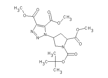 dimethyl 1-[1-(tert-butoxycarbonyl)-5-(methoxycarbonyl)-3-pyrrolidinyl]-1H-1,2,3-triazole-4,5-dicarboxylate