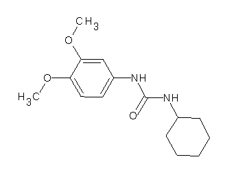 N-cyclohexyl-N'-(3,4-dimethoxyphenyl)urea