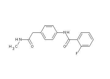 2-fluoro-N-{4-[2-(methylamino)-2-oxoethyl]phenyl}benzamide