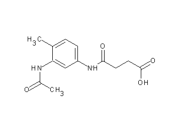 4-{[3-(acetylamino)-4-methylphenyl]amino}-4-oxobutanoic acid