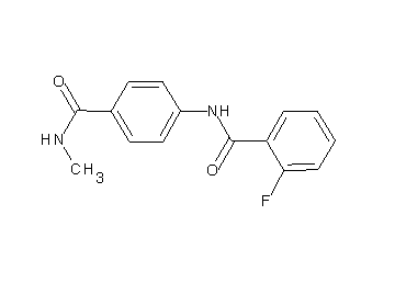 2-fluoro-N-{4-[(methylamino)carbonyl]phenyl}benzamide